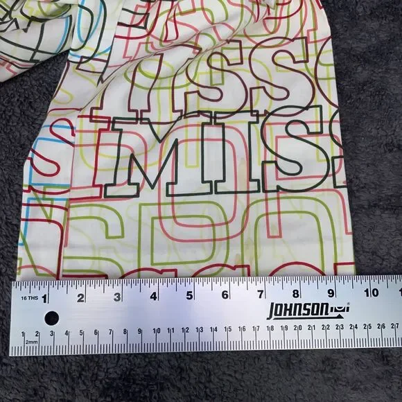MISSONI Women’s Size 6 / 28 / 42 Logo Monogram Allover Print Bootcut Dress Pants